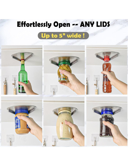 Abrebotellas de Acero Inoxidable Moeuonb para Tarros