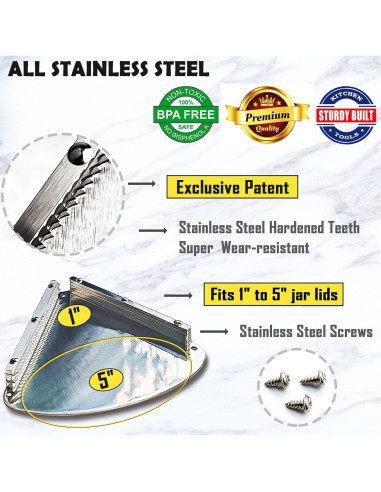 Abrebotellas de Acero Inoxidable Moeuonb para Tarros