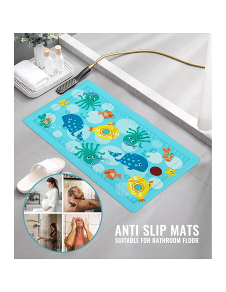 Alfombrilla de Baño Antideslizante GiggleGlow 70x40cm con Indicador de Calor Alfombrilla de Baño Antideslizante GiggleGlow 70x40cm con Indicador de Calor