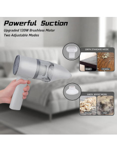 Aspiradora de Mano Inalámbrica VIRSHX BATT 120W 16000PA 2