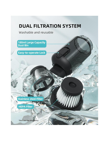 Aspiradora de Coche EBOSSOM V8 Ultra 21000Pa Inalámbrica 4 en 1