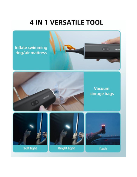 Aspiradora de Coche EBOSSOM V8 Ultra 21000Pa Inalámbrica 4 en 1