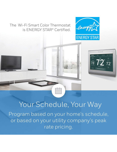 Termostato Inteligente Honeywell RTH9585WF, Wi-Fi, Pantalla Táctil