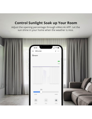 Motor de Cortina Inteligente SONOFF ZBCurtain 5W 8kg