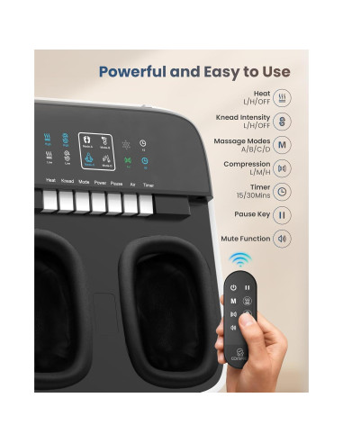 Masajeador de Pies COMFIER CF-5326 con Calor y Control Remoto