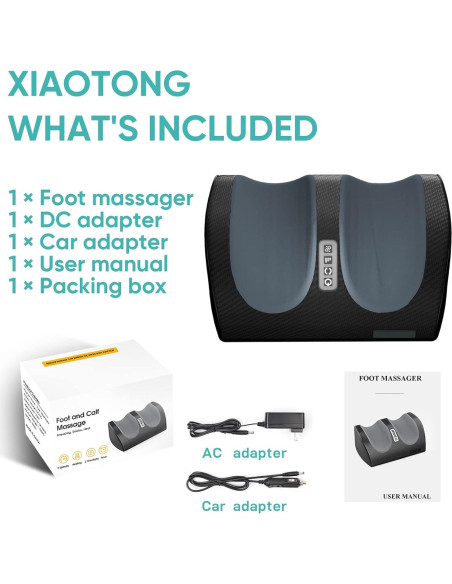 Masajeador de Pies Shiatsu XIAOTONG con Calor y Temporizador