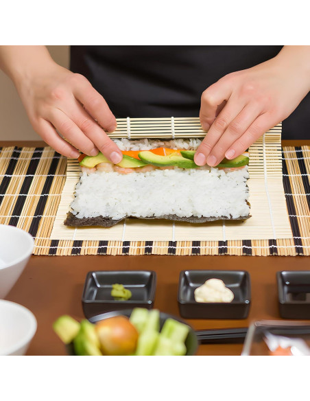 Estera de Sushi Fusión Select 24.1x24.1 cm de Bambú