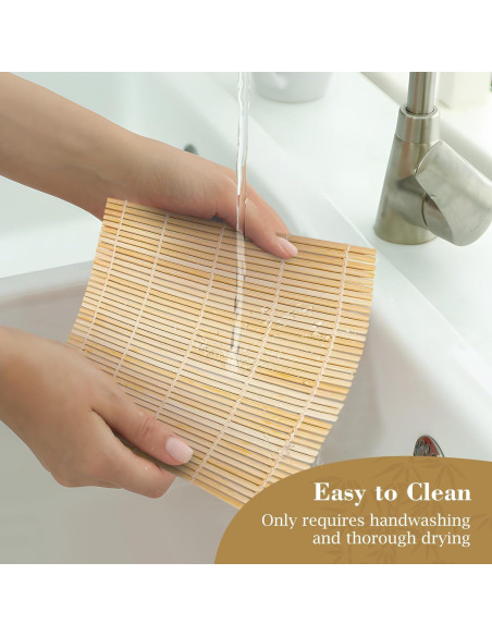 Estera de Sushi Fusión Select 24.1x24.1 cm de Bambú