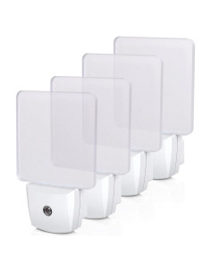 Luz Nocturna LED DEWENWILS con Sensor Crepúsculo, 4 Pzas