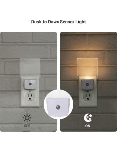 Luz Nocturna LED DEWENWILS con Sensor Crepúsculo, 4 Pzas 2