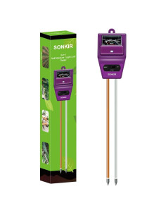 Medidor de pH del Suelo 3-en-1 Sonkir MS05 Humedad Luz