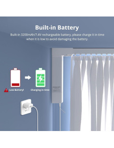 Motor de Cortina Inteligente Blindsmart 4.1m Zigbee Control App 2