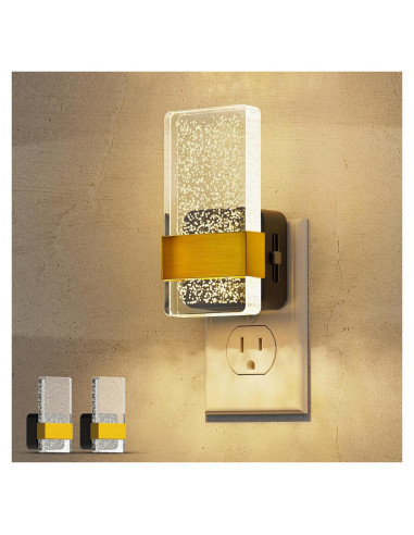 L LOHAS LED Luz Nocturna Enchufable 2 Paquete Regulable 100LM