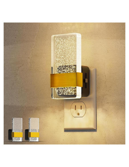 L LOHAS LED Luz Nocturna Enchufable 2 Paquete Regulable 100LM