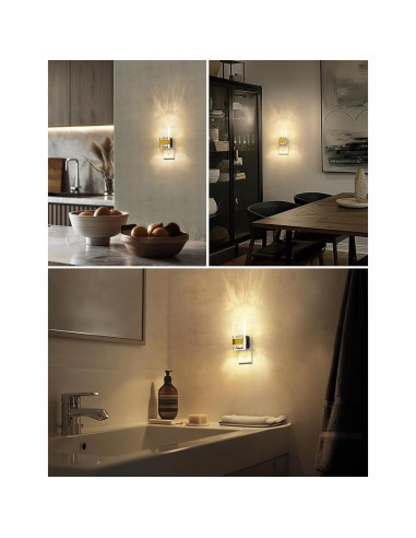 L LOHAS LED Luz Nocturna Enchufable 2 Paquete Regulable 100LM