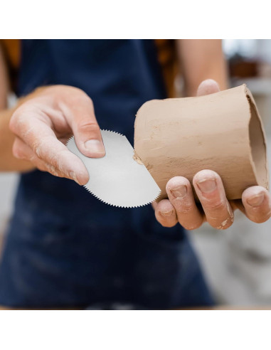 Kit de Herramientas de Cerámica YOKIVE 4 Piezas Acero Inoxidable