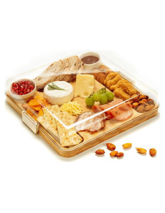 Tabla de Charcutería Combler de Bambú 5 Compartimentos 31.75cm