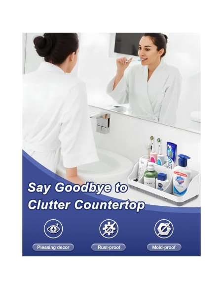 Soporte para cepillos de dientes Homtalker 7 compartimentos