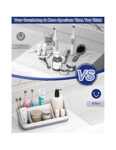 Soporte para cepillos de dientes Homtalker 7 compartimentos