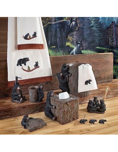 Soporte para Cepillos de Dientes Avanti Cabaña Oso Negro 2