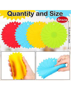 Maxdot 4 Almohadillas Abridor de Tarros Goma Antideslizante 2