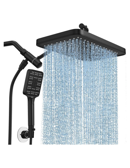 Cabezal de Ducha Alta Presión SR SUN RISE 30,48 cm Negro Cabezal de Ducha Alta Presión SR SUN RISE 30,48 cm Negro