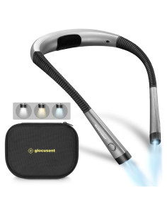 Luz de lectura Glocusent recargable con estuche EVA 3 colores