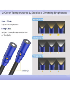 Luz de Lectura Recargable Yixinyuan para el Cuello 3 Colores 2