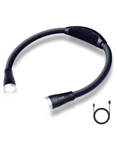 Luz LED de lectura para cuello AVCAP, recargable, 9 modos