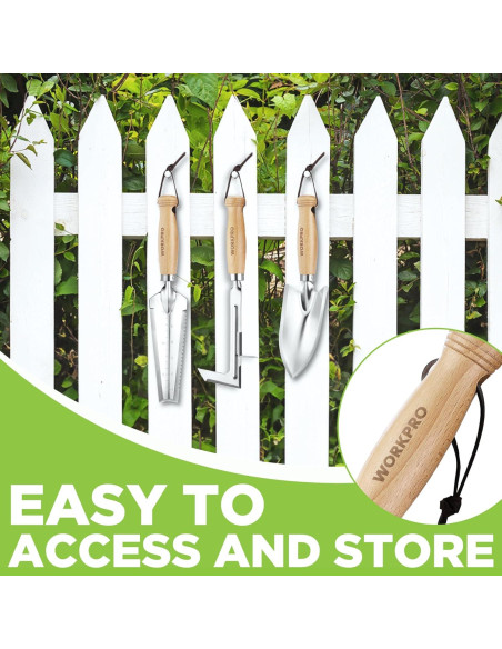 Juego de Herramientas de Jardinería WORKPRO 3 Piezas