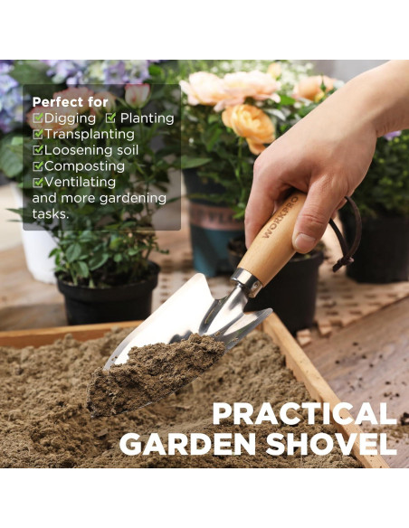 Juego de Herramientas de Jardinería WORKPRO 3 Piezas