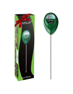 Medidor de Humedad SZHLUX 26 cm Verde para Jardinería