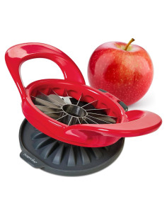 Cortador de Manzana Delgado Progressive 16 Rebanadas Rojo