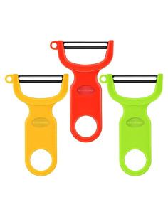Pelador de Verduras KITCHPOWER 3 Cuchillas Acero Ergonómico