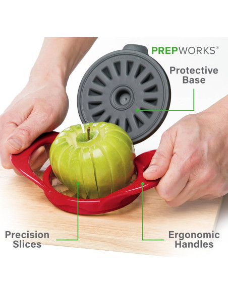 Cortador de Manzana Delgado Progressive 16 Rebanadas Rojo