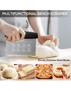 Raspador y Cortador de Masa KAGZ Acero Inoxidable 16,5 cm 2