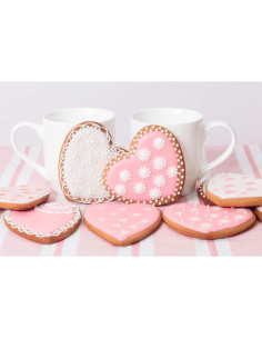 Set de 5 Cortadores de Galletas Corazón Fox Run Acero Inoxidable 2