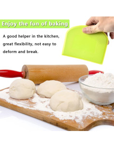 Raspador de Masa WAFJAMF 2 Pcs Plástico Antideslizante 2