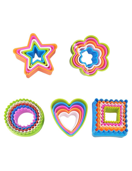Juego de Cortadores de Galletas 25 PCS Multicolor XIPEGPA