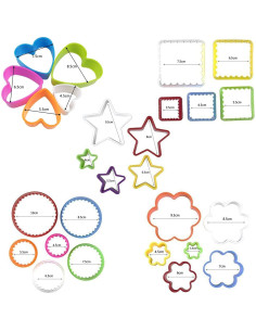 Juego de Cortadores de Galletas 25 PCS Multicolor XIPEGPA 2