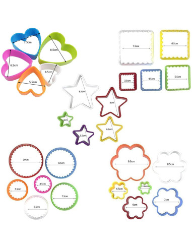 Juego de Cortadores de Galletas 25 PCS Multicolor XIPEGPA
