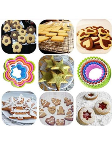 Juego de Cortadores de Galletas 25 PCS Multicolor XIPEGPA