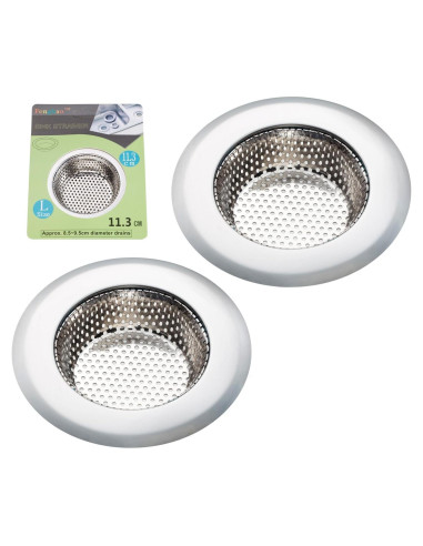 2PCS Colador de Fregadero Fengbao Acero Inoxidable 11.4cm