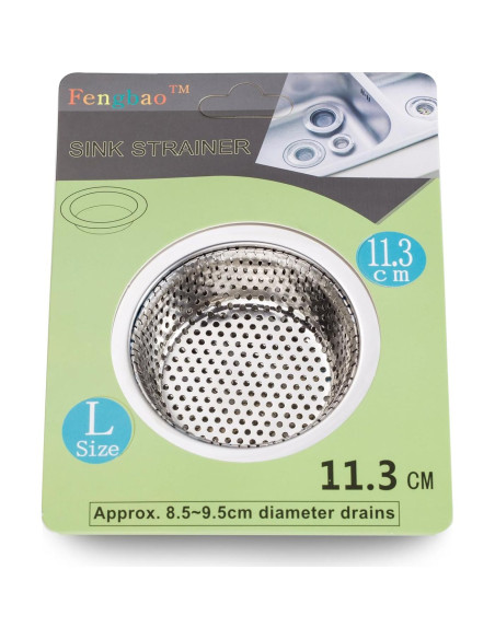 2PCS Colador de Fregadero Fengbao Acero Inoxidable 11.4cm