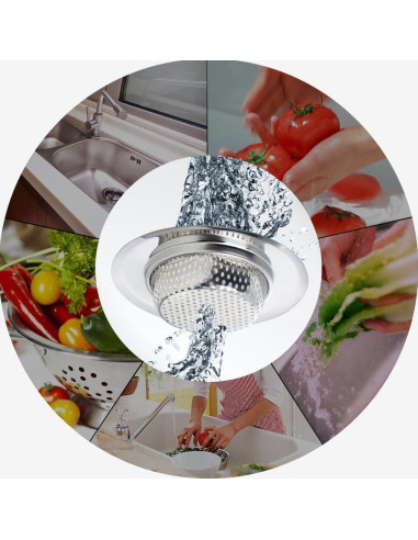 2PCS Colador de Fregadero Fengbao Acero Inoxidable 11.4cm