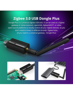 Dongle USB Zigbee SONOFF ZBDongle-E 19.98g Antena SMA 2