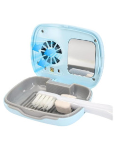 Estuche de viaje para cepillos de dientes Genérico YSH azul