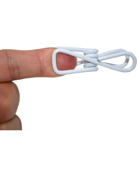 30 Clips de Metal Yansanido 5,08 cm Blancos Resistentes 30 Clips de Metal Yansanido 5,08 cm Blancos Resistentes