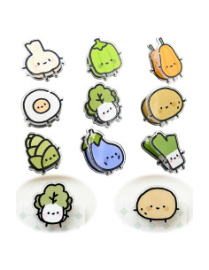 Juego de 9 Clips Divertidos BieFuDan para Bolsas de Comida