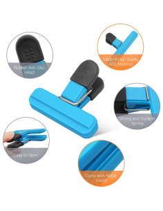 Paquete de 9 Clips para Bolsas de Comida Hutou 7,62 cm 2